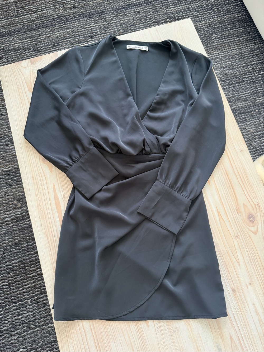 Abercrombie and Fitch Long Sleeve Satin Mini Dress